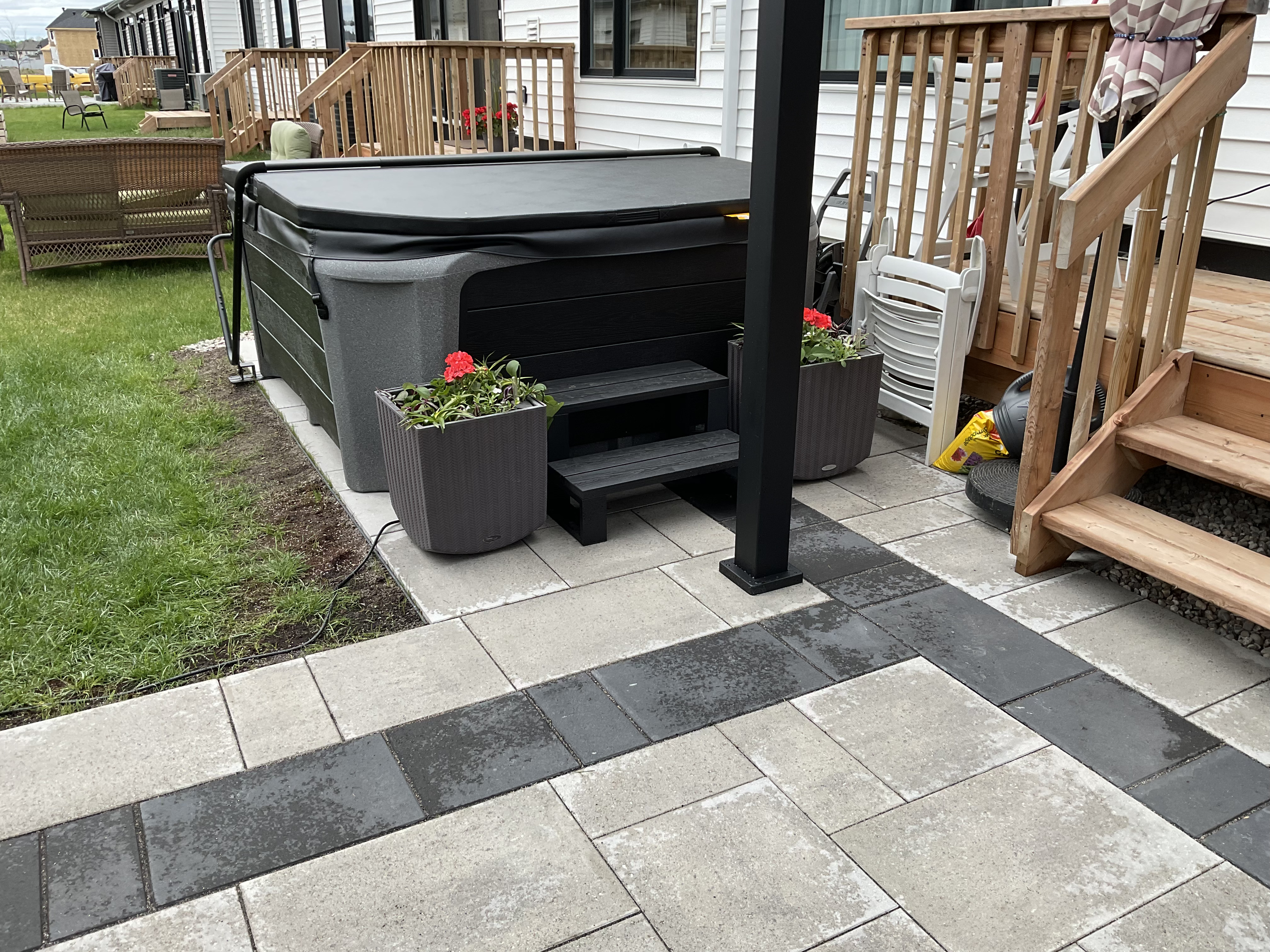 Hot tub patio interlock Orleans