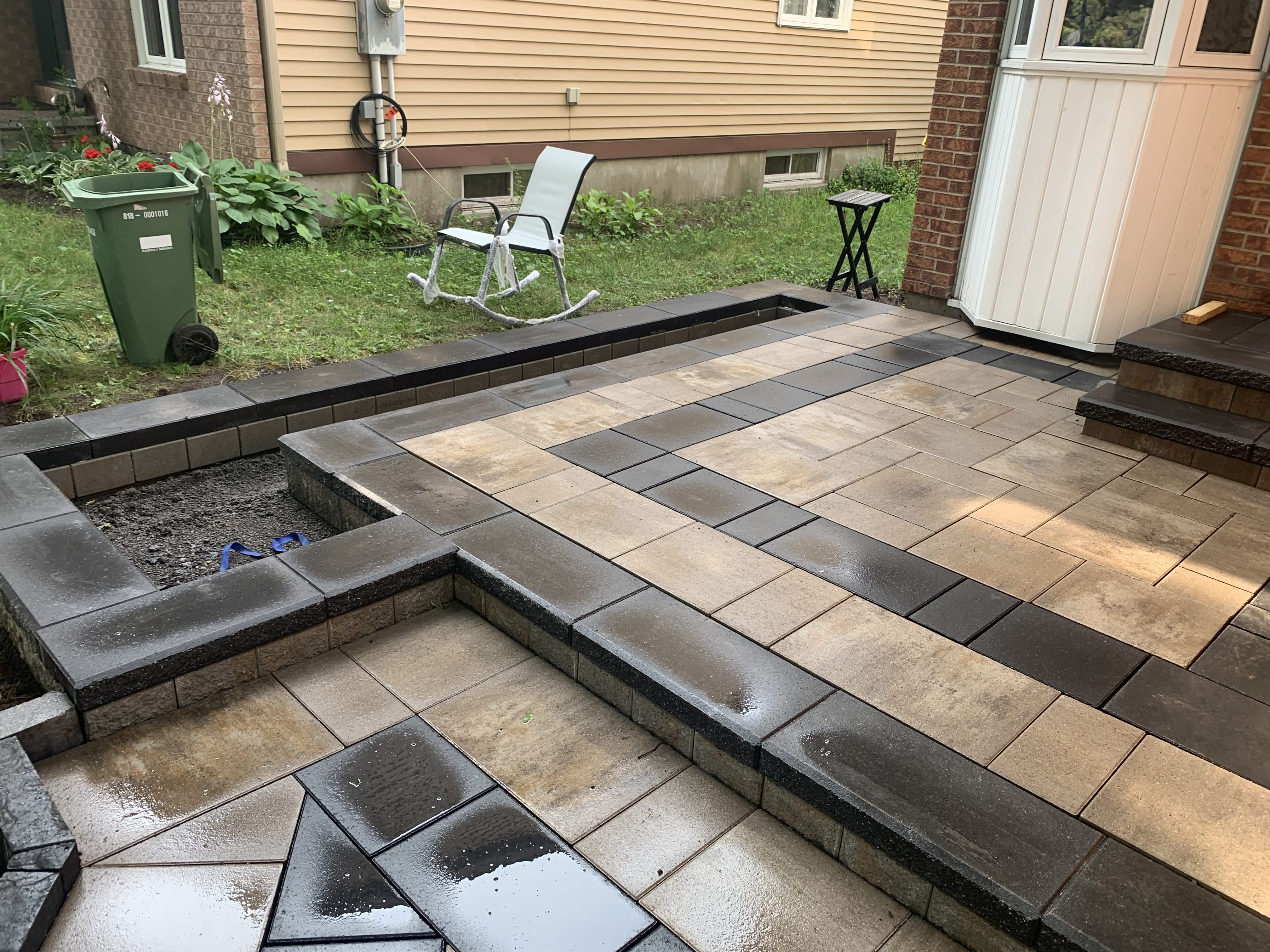 Multi-level backyard patio Orleans